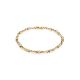 Golden Link Bracelet With White Diamonds, image 