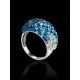Glam Style Silver Ring With Two Toned Crystals The Eclat, Ring Size: 11.5 / 21, image , picture 2