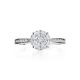 Chic Golden Ring With White Diamonds, Ring Size: 6.5 / 17, image , picture 3