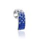 Cute Silver Pendant With Blue And White Crystals The Eclat, image 