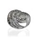 Silver Cocktail Ring With Marcasites The Lace, Ring Size: 5.5 / 16, image , picture 3