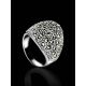 Marcasite Encrusted Ring In Sterling Silver The Lace, Ring Size: 6.5 / 17, image , picture 2
