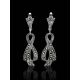 Twisted Marcasite Dangle Earrings In Sterling Silver The Lace, image , picture 2