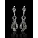 Twisted Marcasite Dangle Earrings In Sterling Silver The Lace, image , picture 2