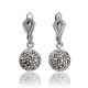 Sterling Silver Dangle Earrings With Marcasites The Lace, image , picture 3