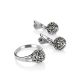 Sterling Silver Marcasite Ring The Lace, Ring Size: 6.5 / 17, image , picture 4