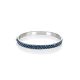 Sterling Silver Hinged Clasp Bracelet With Blue Crystals The Eclat, image , picture 3