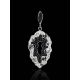Sterling Silver Pendant With Black And White Crystals The Eclat, image , picture 2