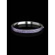 Silver Hinged Clasp Bracelet With Lilac Crystals The Eclat, image , picture 2