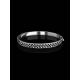Silver Hinged Bracelet With Black And White Crystals The Eclat, image , picture 2