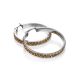Shimmering Champaign Crystal Hoops In Sterling Silver The Eclat, image , picture 3