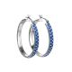 Bold Crystal Hoop Earrings In Sterling Silver The Eclat, image 