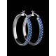 Bold Crystal Hoop Earrings In Sterling Silver The Eclat, image , picture 2