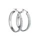 Sterling Silver Hoop Earrings With Crystals The Eclat, image 