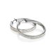 Sterling Silver Hoop Earrings With Crystals The Eclat, image , picture 4