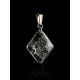 Bold Gold Plated Pendant With Black Crystal The Fame, image , picture 2