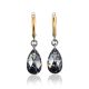 Crystal Dangles in Gold Plated Silver The Fame, image 