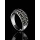 Sterling Silver Band Ring With Marcasites The Lace, Ring Size: 7 / 17.5, image , picture 2