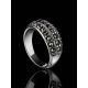 Sterling Silver Band Ring With Marcasites The Lace, Ring Size: 5.5 / 16, image , picture 2