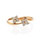 Floral Diamond Ring In Gold, Ring Size: 8 / 18, image , picture 3