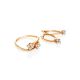 Floral Diamond Ring In Gold, Ring Size: 8 / 18, image , picture 4