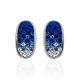Blue And White Crystal Earrings The Eclat, image , picture 4