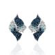 Bold Blue Crystal Earrings In Sterling Silver The Eclat, image , picture 5
