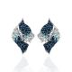 Bold Blue Crystal Earrings In Sterling Silver The Eclat, image , picture 5