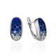 Blue And White Crystal Earrings The Eclat, image 