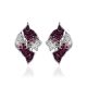 Bold Silver Earrings With Multicolor Crystals The Eclat, image , picture 4