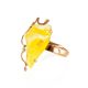 White Amber Golden Cocktail Ring The Rialto, Ring Size: Adjustable, image , picture 3