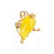 Cloudy Amber Golden Ring The Rialto, Ring Size: Adjustable, image , picture 3