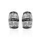 Silver Earrings With Black And White Crystals The Eclat, image , picture 4