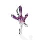 Silver Star Shaped Pendant With Purple And White Crystals The Jungle, image , picture 3