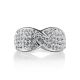 White Crystal Band Ring The Eclat, Ring Size: 5.5 / 16, image , picture 3