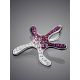 Silver Star Shaped Pendant With Purple And White Crystals The Jungle, image , picture 2