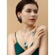 Bold Blue Crystal Earrings In Sterling Silver The Eclat, image , picture 3