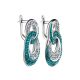 Green And White Crystal Earrings The Eclat, image , picture 4
