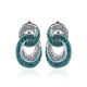 Green And White Crystal Earrings The Eclat, image 