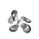 Crystal Encrusted Earrings In Sterling Silver The Eclat, image , picture 5