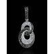 Black And White Crystal Pendant The Eclat, image , picture 2