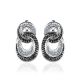 Crystal Encrusted Earrings In Sterling Silver The Eclat, image 