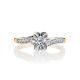 Classy Golden Ring With White Diamonds, Ring Size: 9 / 19, image , picture 3