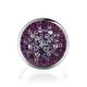 Round Silver Ring With Purple Crystals The Eclat, Ring Size: 10 / 20, image , picture 3