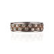 Sterling Silver Ring With Brown Crystals The Eclat, Ring Size: 5.5 / 16, image , picture 3