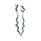 Sterling Silver Dangle Earrings With Blue Crystals The Jungle, image , picture 3