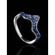 Sterling Silver Ring With Blue Crystals The Jungle, Ring Size: 9.5 / 19.5, image , picture 2
