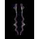 Curvy Silver Dangles With Purple Crystals The Jungle, image , picture 2