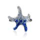 Silver Starfish Ring With Blue And White Crystals The Jungle, Ring Size: 8 / 18, image , picture 4