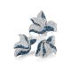 Blue And White Crystal Floral Earrings The Jungle, image , picture 5
